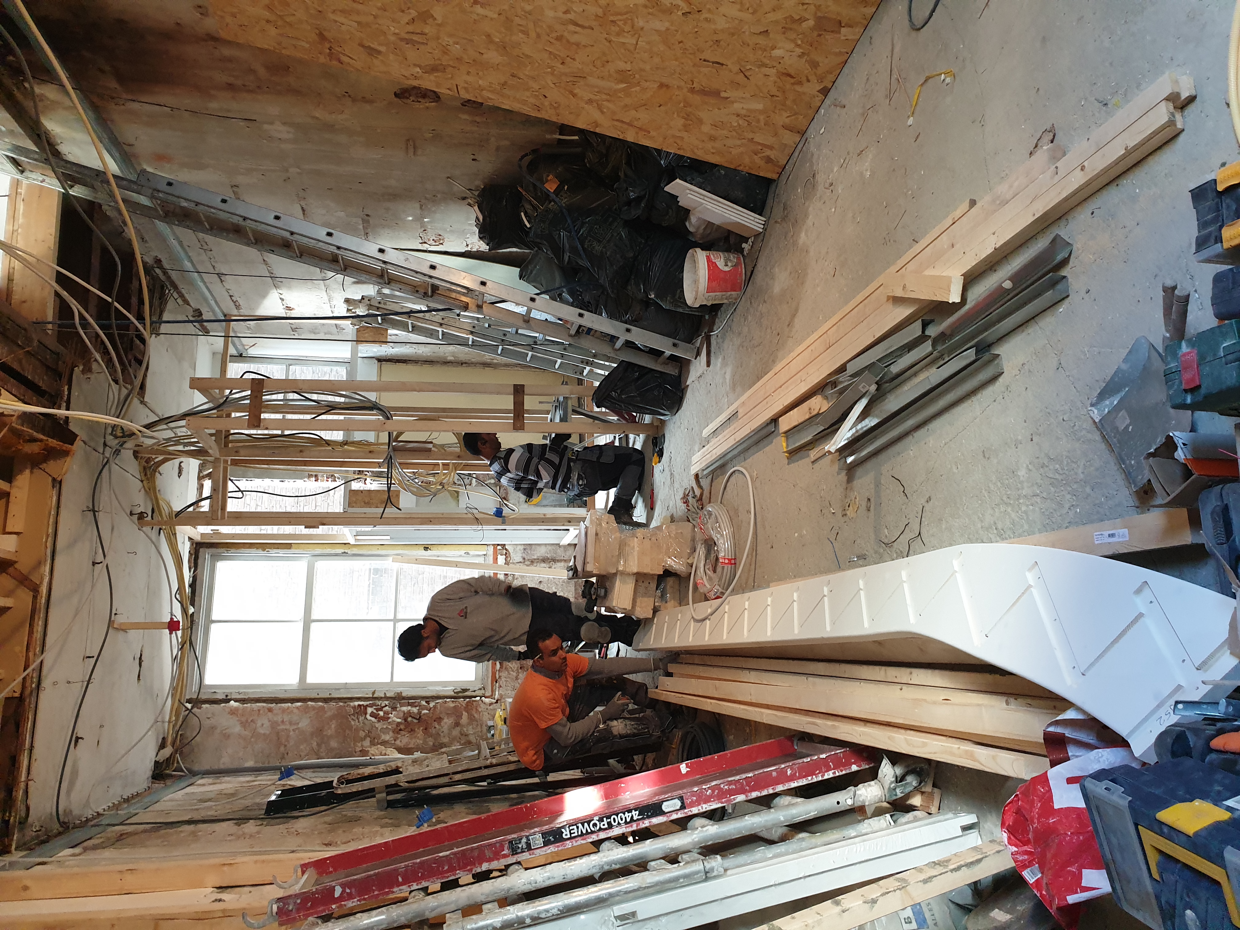 Uitbouw dmv staal constructie en renovatie dak constructie – Assendelftstraat, Den Haag – Tijdens en impressie 20