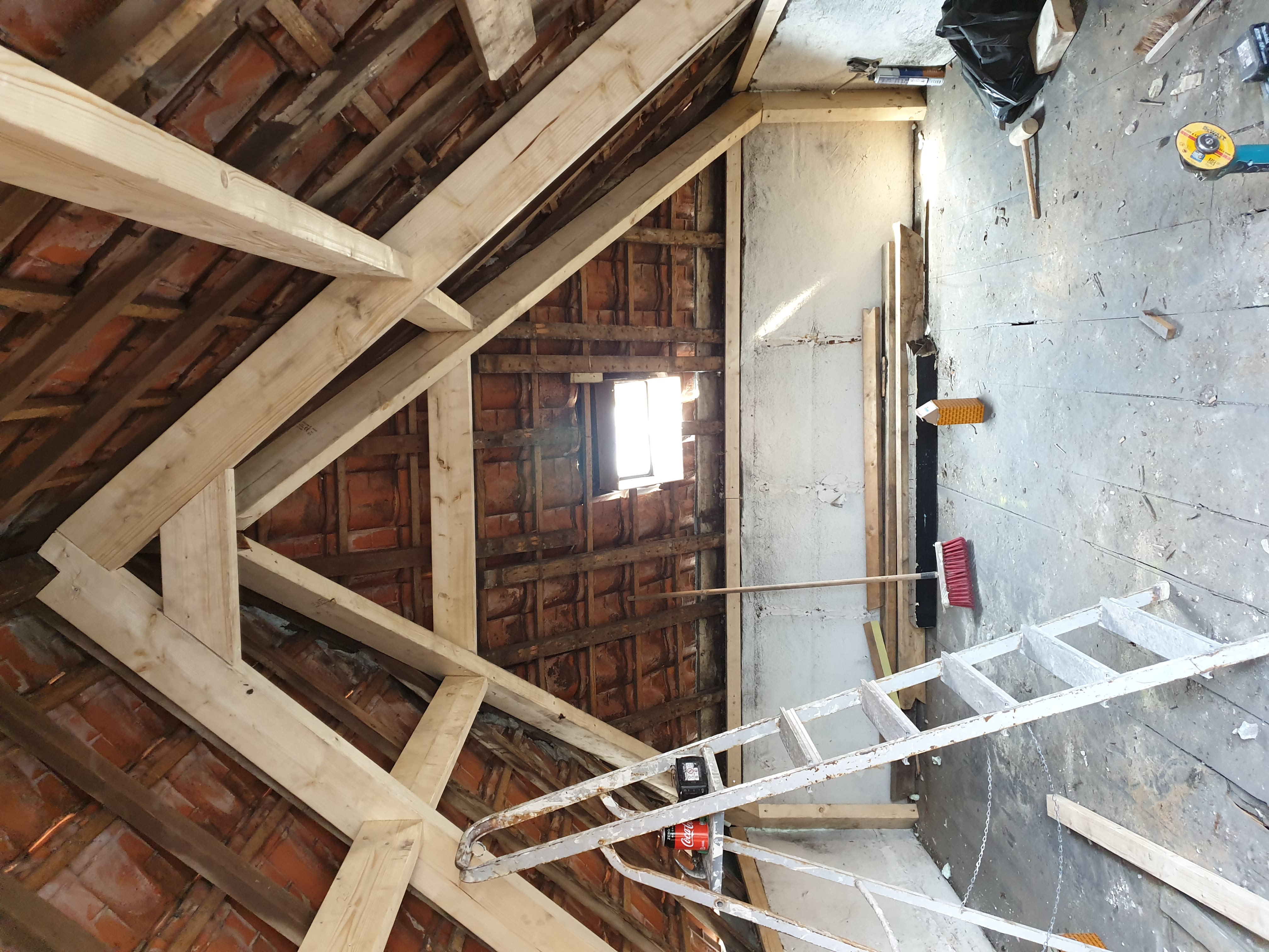 Uitbouw dmv staal constructie en renovatie dak constructie – Assendelftstraat, Den Haag – Tijdens en impressie 6