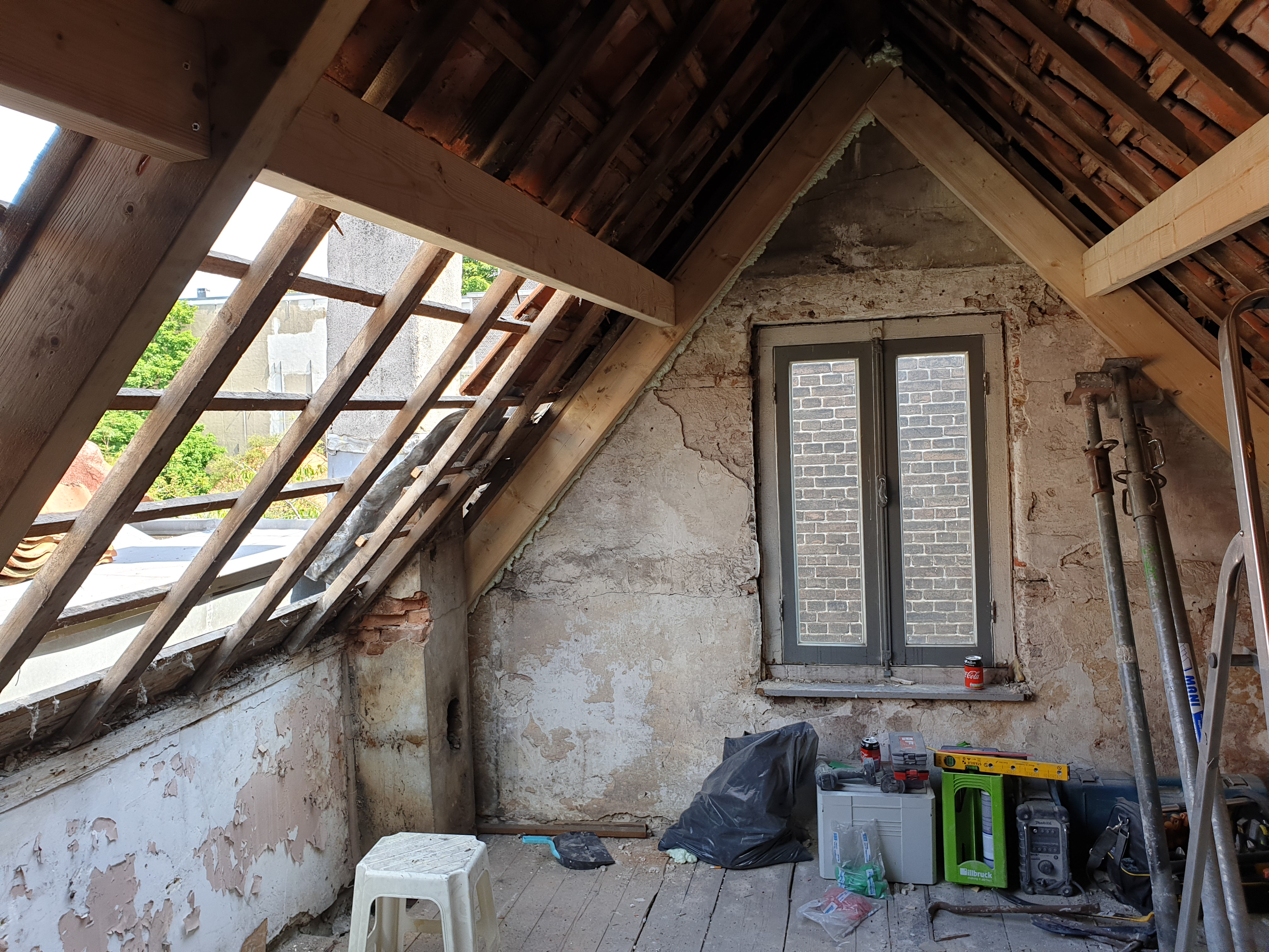 Uitbouw dmv staal constructie en renovatie dak constructie – Assendelftstraat, Den Haag – Tijdens en impressie 7