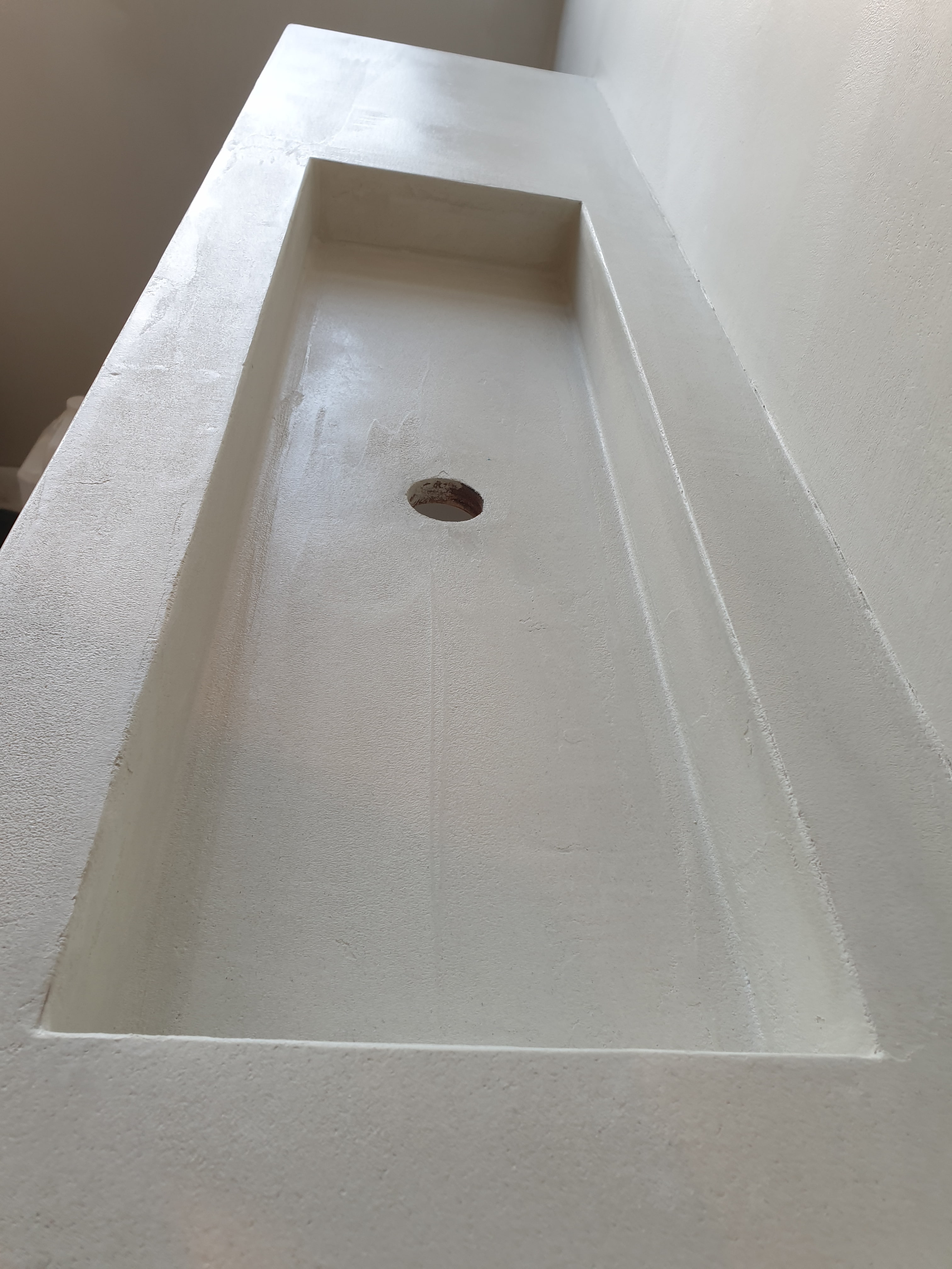 Verbouwing badkamer met beton ciré – Barend Hooykaasstraat, Bergschenhoek